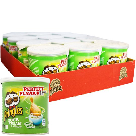 Laatikollinen Perunalastuja "Sour Cream & Onion" 12 x 40g - 33% alennus