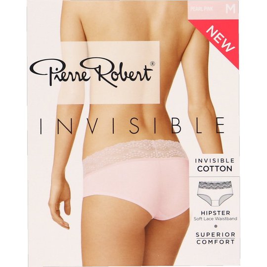 Invisible Hipster Lace Alushousut Vaaleanpunainen Koko M - 77% alennus