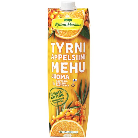Mehujuoma Tyrni & Appelsiini - 45% alennus