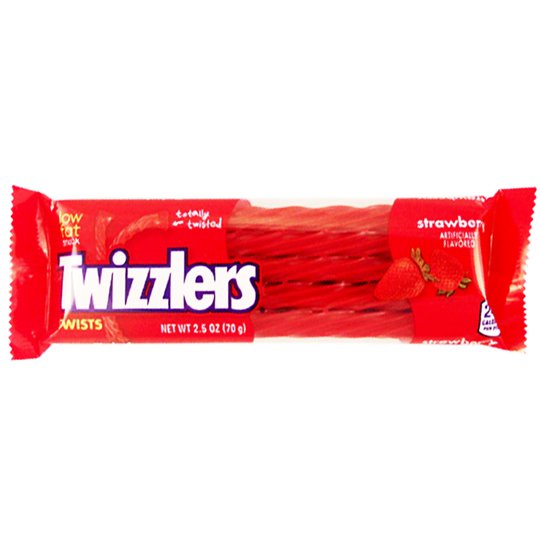 Makeiset "Strawberry Twizzlers" 70 g - 60% alennus