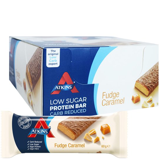 Laatikollinen Proteiinipatukoita "Fudge Caramel" 16 x 60g - 50% alennus