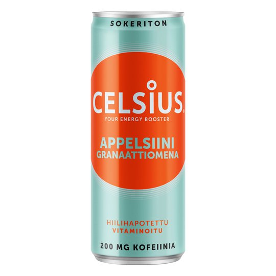 Celsius Appelsiini & Granaattiomena - 27% alennus