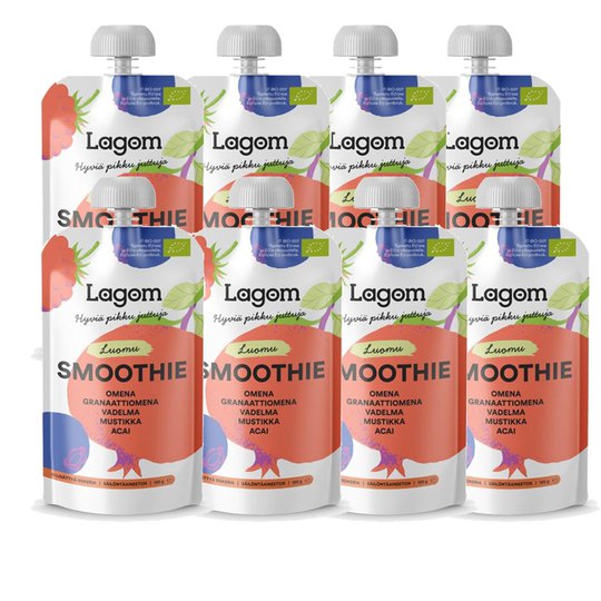 Luomusmoothiet 8kpl - 37% alennus
